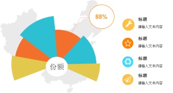 产品销售份额数据统计图模板